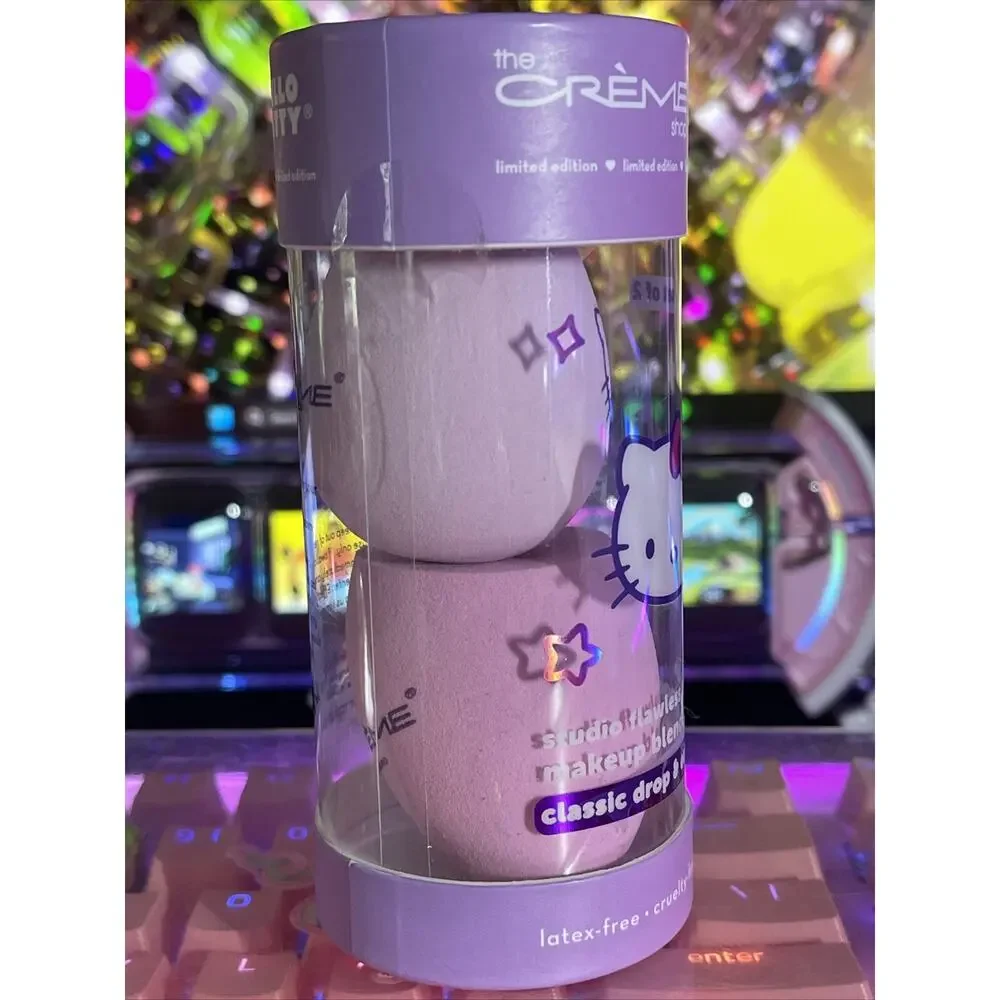 The Creme Shop x Sanrio Hello Kitty Makeup 2 Blender Sponges Drop Edge Cut LE